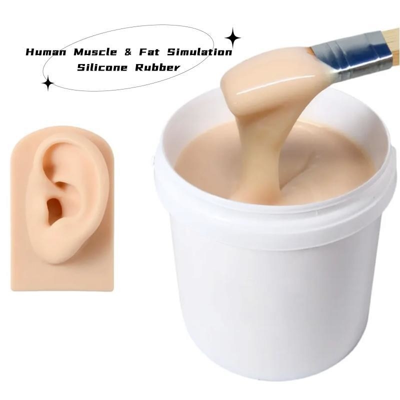 músculo 4.0Mpa humano e borracha de silicone gorda do elastómetro da simulação para a fatura artificial dos membros