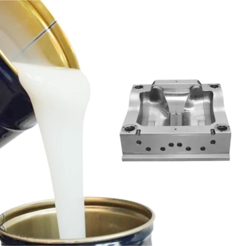 Silicone líquido branco do baixo encolhimento para o molde que faz o alongamento de 300% para a broca do óleo