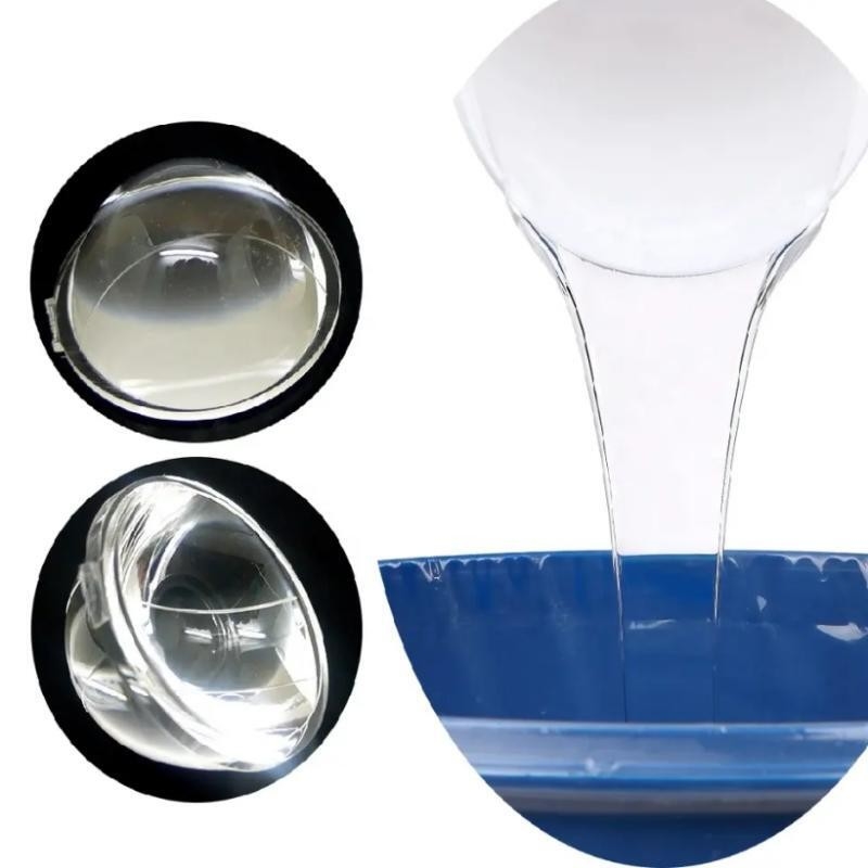 Borracha de silicone transparente FDA 500% Borracha de silicone fumada de alongamento incolor