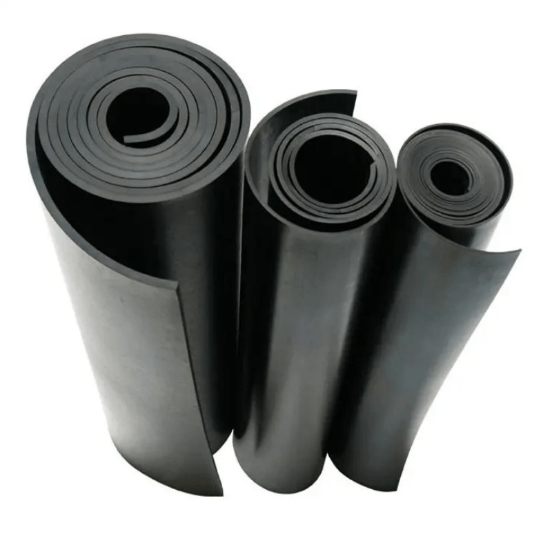 Material de borracha de silicone resistente a eletricidade de cor preta 1.19 Densidade 350% alongamento